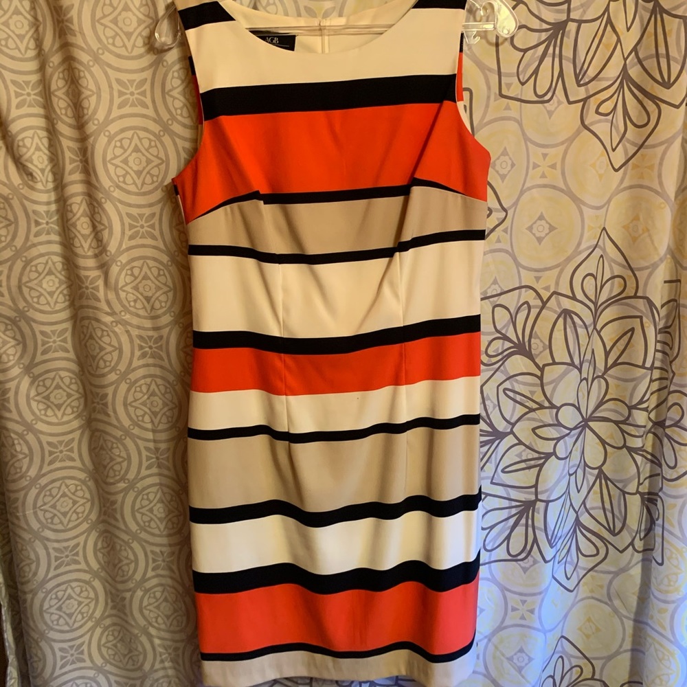 Striped sheath dress